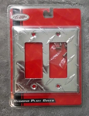 Placa de pared estilo decorador de doble pandilla Edge Garage Gear, placa de diamante, cueva de hombre Foto 1 de 2