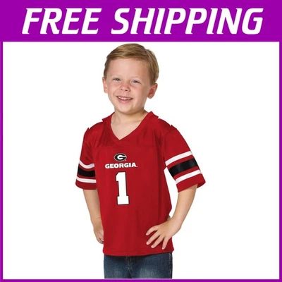 Camiseta de fútbol americano UGA para niños pequeños de la NCAA - con licencia oficial Foto 1 de 4