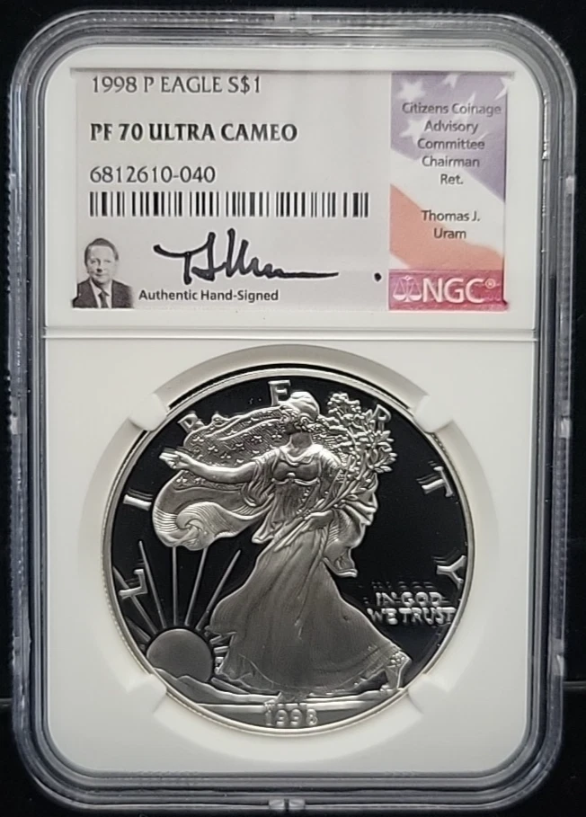 1998 W EAGLE プラチナ貨 プルーフ $25 PF70 1998 W EAGLE プラチナ貨 プルーフコイン $25 PF70