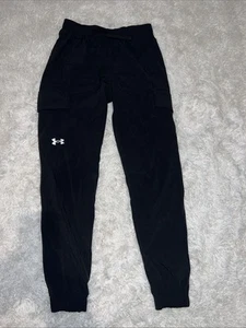 EUC Under Armour Large Boys Jogger Black Lightweight - Picture 1 of 3