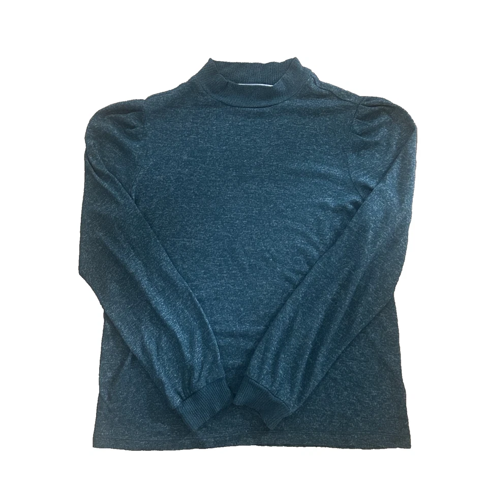 Свитер Pop Sugar нефритовый зеленый имитация черепахового шеи с рукавами-затяжками размер маленький - Изображение 1 из 3