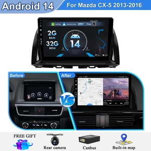 10" Carplay 32GB Android 14 Car Radio For Mazda CX-5 2013-2016 GPS Navi Sat Nav - Picture 1 of 22