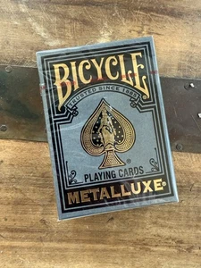 Tarjetas de juego Bicycle Limited Metalluxe versión NEGRO (oro) 7️⃣ - Imagen 1 de 2