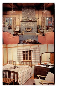 Emerald Lake Chalet Interior Vintage Canada Postcard by Grant-Mann - Picture 1 of 2