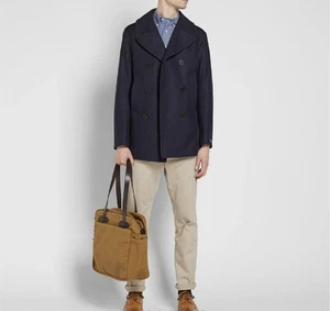 Polo Ralph Lauren Men's Blue Wool-Blend Twill Peacoat Size XL $498 NEW - Picture 1 of 11