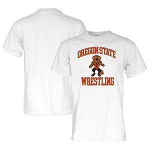 Unisex Blue 84  White Oregon State Beavers Wrestling Beaver T-Shirt - Picture 1 of 3