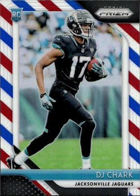 2018 Panini Prizm #223 DJ Chark Jr. Prizm Red White and Blue Rookie RC - Image 1 of 2