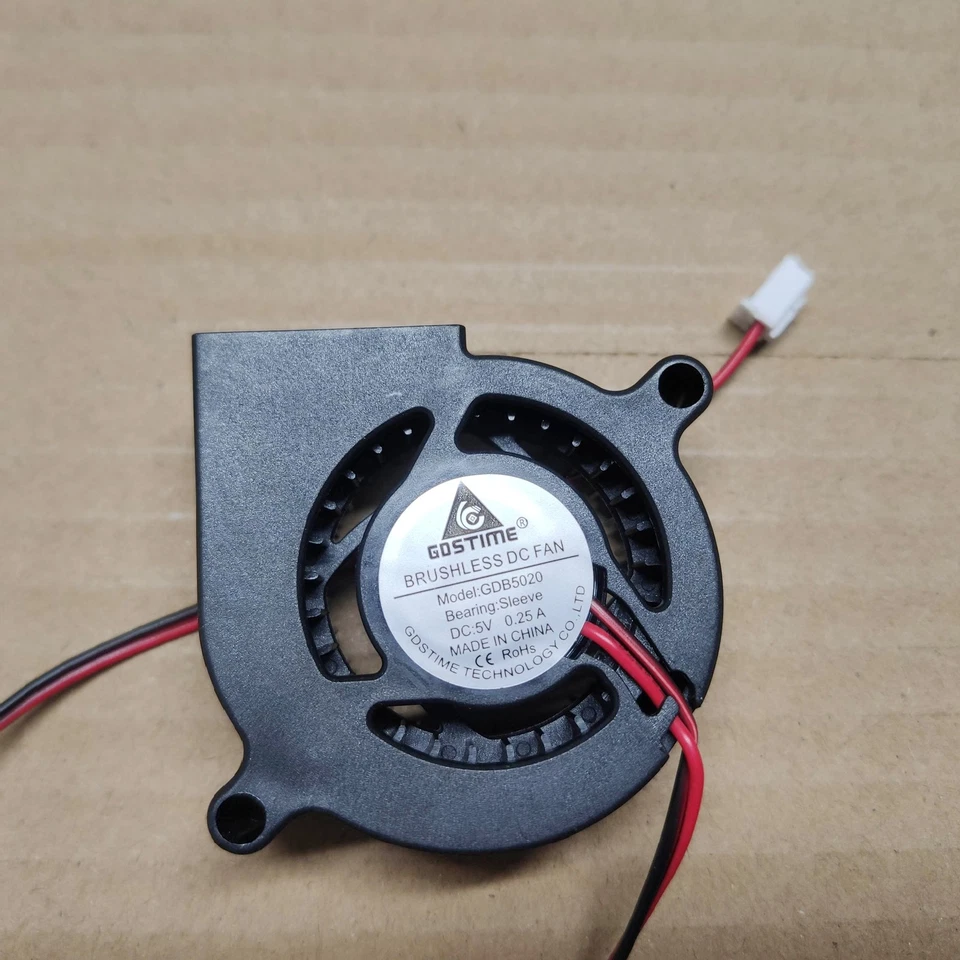4 Pieces Brushless Centrifugal Blower computer Gdstime 5020 50mm 5cm 5v fan - Image 1 of 3
