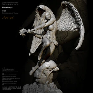 1/24 Scale Angry Angel Resin Model Kits Unpainted Unassembled Garage Kit - Imagen 1 de 4