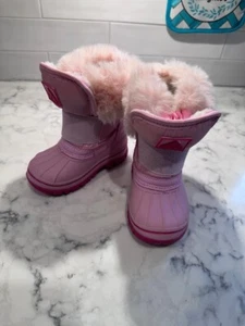 Nova Mountain Baby Mädchen rosa Schneestiefel Gr. 5 Kunstfell wasserdicht - Bild 1 von 4