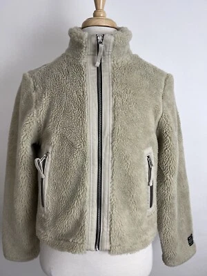BDG Sherpa Women's Jacket Khaki XL $109.00 Retail Urban Outfitters Full Zip New - Imagem 1 de 4
