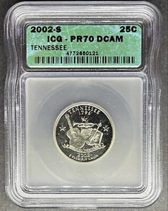 2002-S Proof Tennessee Quarter ICG PR-70 DCAM, Buy 3 Items, Get $5 Off!! - Picture 1 of 2