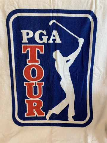 PGA Tour Beach Bath Towel 34 X 58” Golf Open Logo Red White Blue Towel Cover