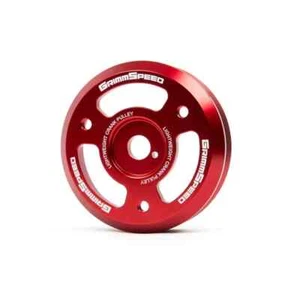 GrimmSpeed Red Lightweight Crank Pulley Fits 2015-2021 Subaru WRX 2013-2021 BRZ  - Picture 1 of 3