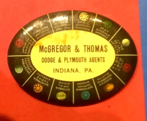 (Pgasteelers1) Advertising Mirror Indiana,, PA. Auto Dealer McGregor & Thomas 🌠 - Picture 1 of 2