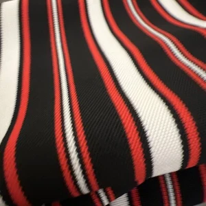 Striped Stretch Terylene Stretch Knit L: 150cm W: 70cm NM Rare Vintage Retro - Picture 1 of 7