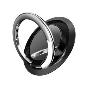 Finger Ring Holder Stand 360° Rotating For Cell Phone Car Magnetic Mount Black - Picture 1 of 9