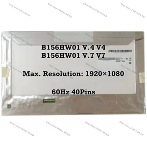 B156HW01 V.4 V4 B156HW01 V.7 V7 15.6" Laptop LCD Screen 1920×1080 FHD EDP 40 Pin - Picture 1 of 1