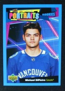 2020-21 Upper Deck Series Two Portraits #68 Michael DiPietro Blue RC #/25 G - Picture 1 of 3