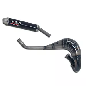 ÉCHAPPEMENT COMPLET CARBONE ENDURO 2T GIANNELLI POUR YAMAHA DT 125 R X 2004 2006 - Photo 1/3