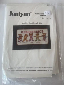 Janlynn Counted Cross Stitch Kit Aerobearics - Picture 1 of 2