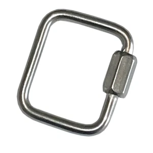 Schraubverbinder Schnellverbinder quadratisch Edelstahl V4A Schraubkarabiner - Bild 1 von 2