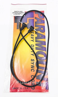 Paramount Sync Cord Cat # CM3 Miniphone to Submini 3 Foot straight NOS - Image 1 of 2