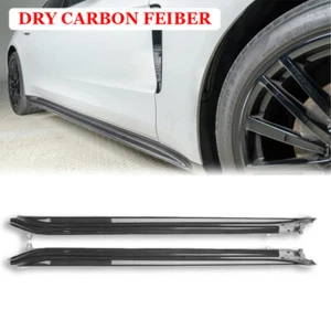 Dry Carbon Fiber Side Skirts Spoiler 2PCS For Porsche Panamera 970.1 970.2 10-16 - Bild 1 von 7
