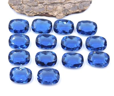 13x18 MM Lab Created Tanzanite Cushion Cut Lot Loose Gemstone For Jewelry P-2939 - Image 1 of 4