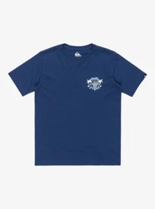 QUIKSILVER - Boys EV Share The Stoke T-Shirt (8-16 Yrs) - Estate Blue - Picture 1 of 2