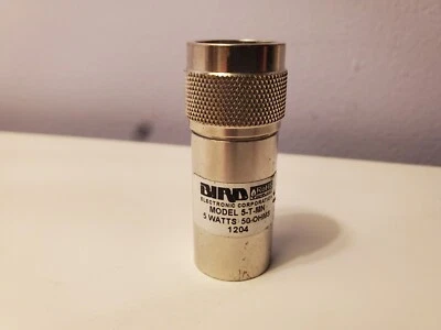 Bird 5-T-MN Termaline RF Coaxial Resistor (5W, 50Ω, 6GHz, Male N Connector) - Image 1 of 4