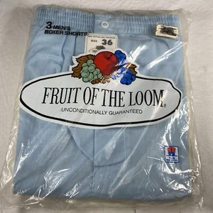 Fruit of The Loom Boxer Shorts Size 36 Vintage NOS 3 Pack USA Solid Pastels - Picture 1 of 8