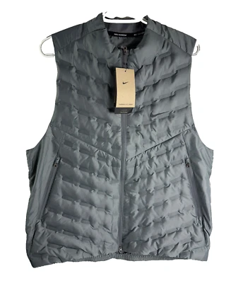 Nike Therma-FIT ADV Repel AeroLoft Down Running Vest Grey Men XL-Tall FB7542-084 - Image 1 of 4