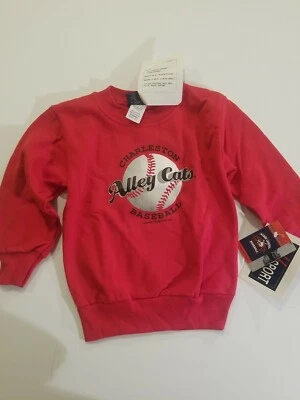 Sudadera de béisbol vintage Charleston Alley Cats ¡Ropa de bebé 2002! Nuevo con etiquetas Foto 1 de 4