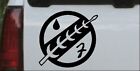 Star Wars Mandalorian Crest Boba Fett Car Window Decal Sticker Matte 6X6.0