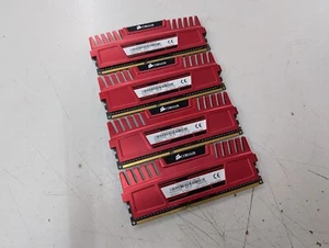 Corsair Vengeance Red 16GB 4x4GB PC3-14900 DDR3-1866 933MHz CMZ16GX3M4X1866C9R - Photo 1/4