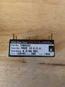 SSAC THB422c Solid State Timer .5-60 seconds - Picture 1 of 7