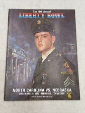 19th Annual Liberty Bowl Program North Carolina Vs. Nebraska 12-19-1977 Vintage