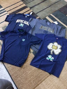 Notre Dame Lot of 4 Shirts 2 Lg 2 Med - Picture 1 of 5