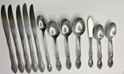 WMA Rogers Deluxe Huntington cubiertos de acero inoxidable 12 piezas de repuesto Foto 1 de 4