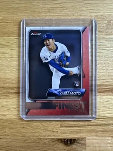 2024 Topps Finest FINEST ROOKIES #FRD-17 Yoshinobu Yamamoto RC Rookie LA Dodgers - Picture 1 of 1