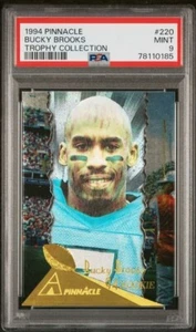 1994 PINNACLE TROPHY COLLECTION #220 BUCKY BROOKS PSA 9 MINT ROOKIE RC BILLS - Picture 1 of 2