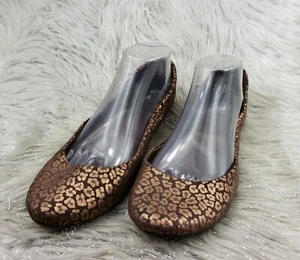 KENNETH COLE REACTION Slip Lovin Copper Flowers Slip On Casual Flats Size 9 - Picture 1 of 6