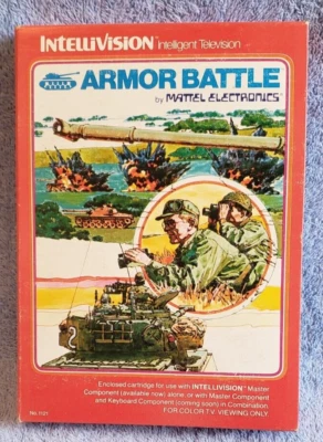 VTG ARMOR BATTLE 1979 Mattel Intellivision Video Game Battle Strategy - Image 1 of 4