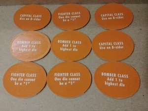 9 Rebellen Orange Schiff Token Risiko Star Wars Original Trilogie Edition Ersatzteile - Bild 1 von 2