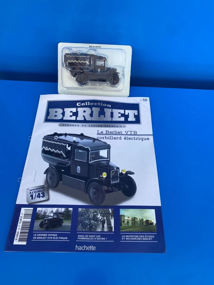 1/43 Berliet N°58 VTB Carro Funebre Elettrico Camion HACHETTE Nuovo - Immagine 1 di 4