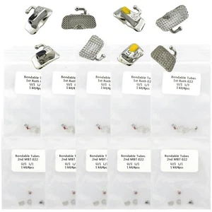 Orthodontic Tubes Roth MBT 022 Tubos Ortodoncia 1st 2nd Molar Colour NO. Mark - Picture 1 of 52