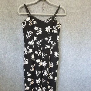 Sportsgirl Womens Playsuit Romper Size 10 Pants one piece Black Floral Straps - Picture 1 of 16