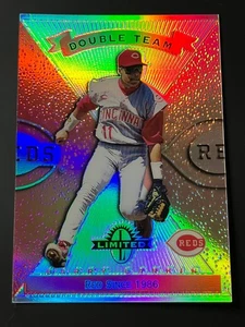 1997 Leaf Limited BARRY LARKIN / DEION SANDERS Double Team Limited Exposure SP - Picture 1 of 2