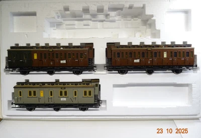 Märklin Spur 1 5502 Wagen-Set 3tlg. der K.P.E.V. in OVP JL3818 - Bild 1 von 3